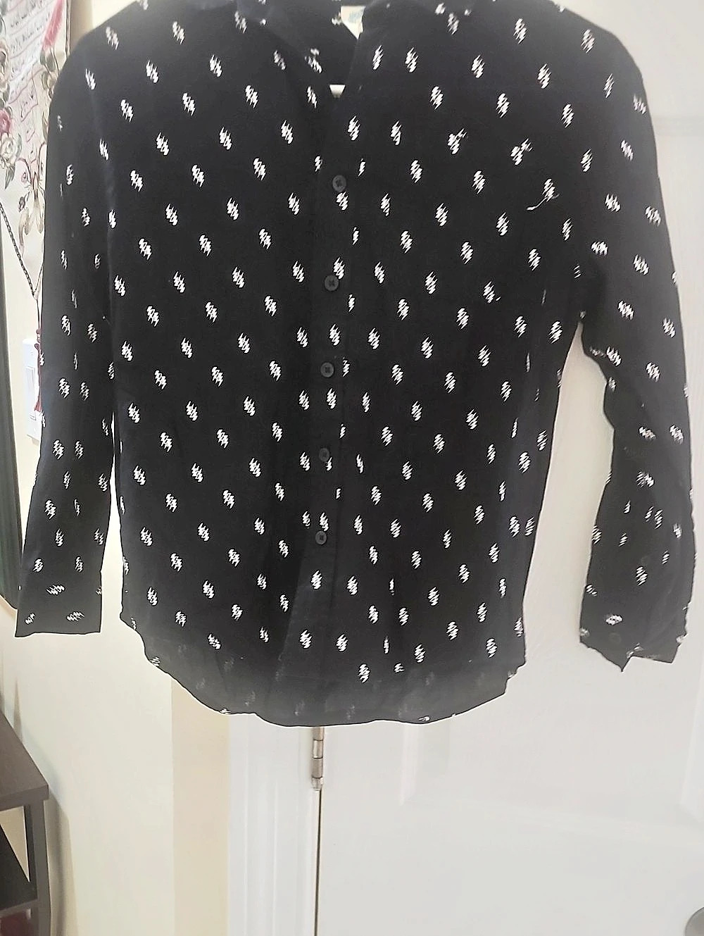The Kooples Printed Blouse Size Medium Like New